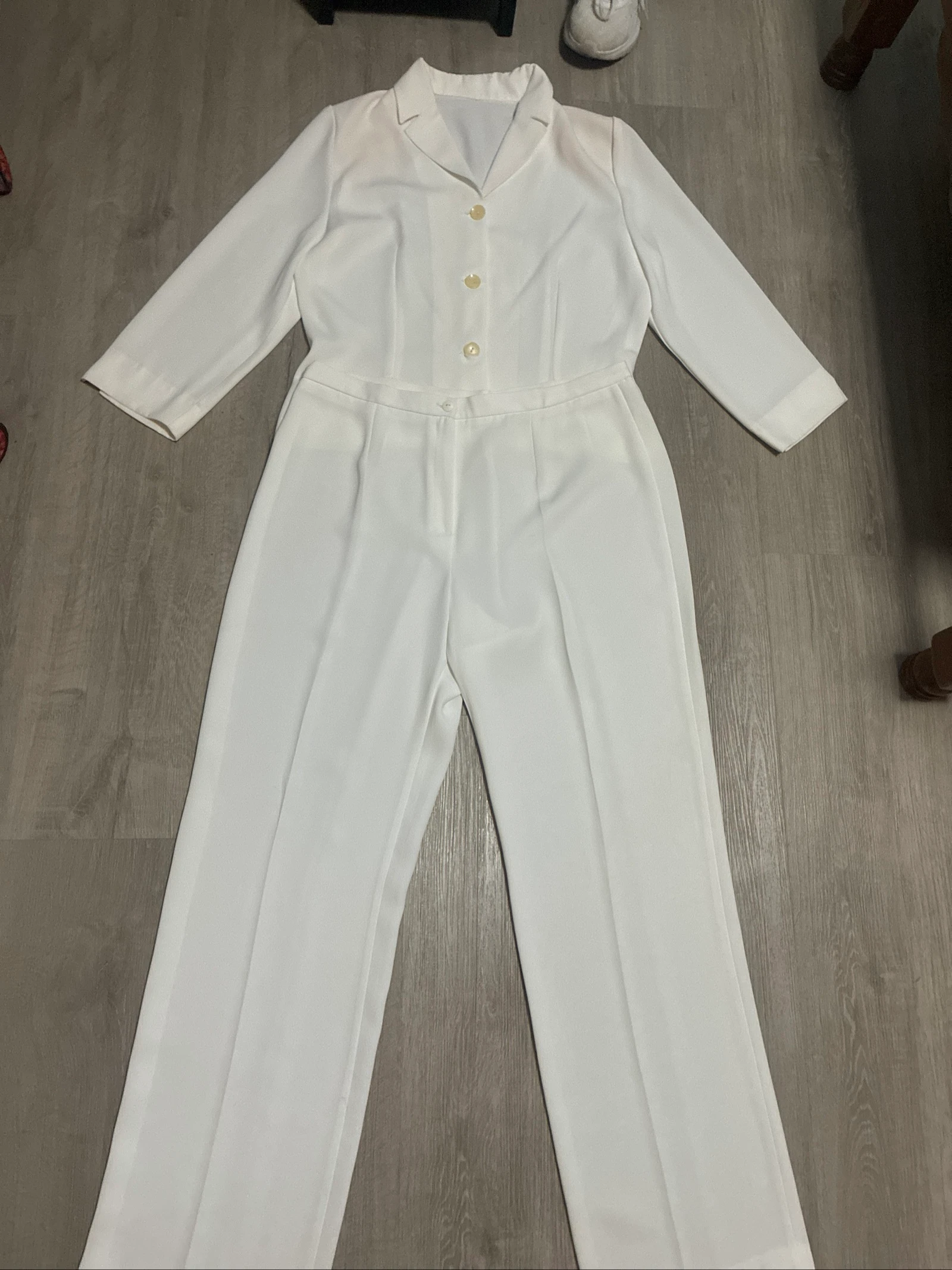 Witte jas maat 44 XL – photo 3